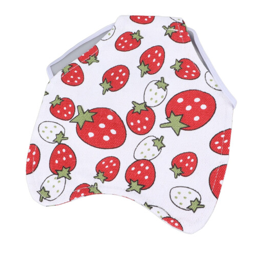 Hen Saddle Apron - Red Strawberry, Canvas