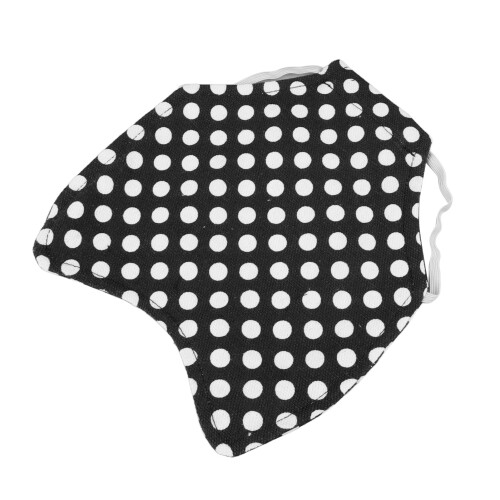 Hen Saddle Apron Double Layer Canvas Black Dot