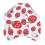 Hen Saddle Apron - Red Strawberry, Canvas 2