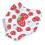 Hen Saddle Apron - Red Strawberry, Canvas 16