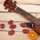 6Pcs Brown Plastic Tuning Button Knobs for Guitar 2
