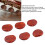 6Pcs Brown Plastic Tuning Button Knobs for Guitar 4