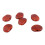 6Pcs Brown Plastic Tuning Button Knobs for Guitar 8
