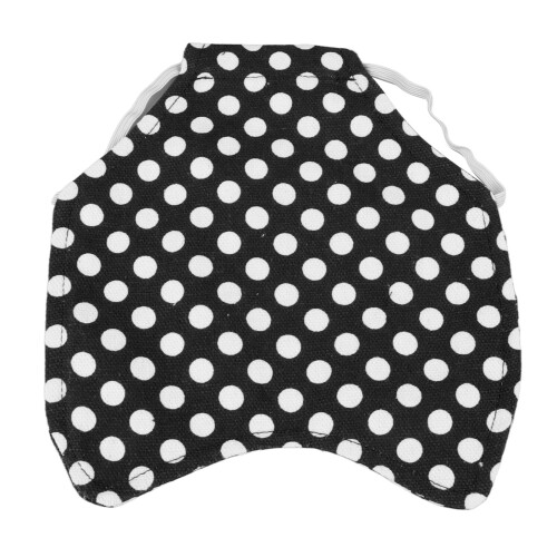 Hen Saddle Apron Double Layer Canvas Black Dot 1