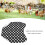 Hen Saddle Apron Double Layer Canvas Black Dot 3