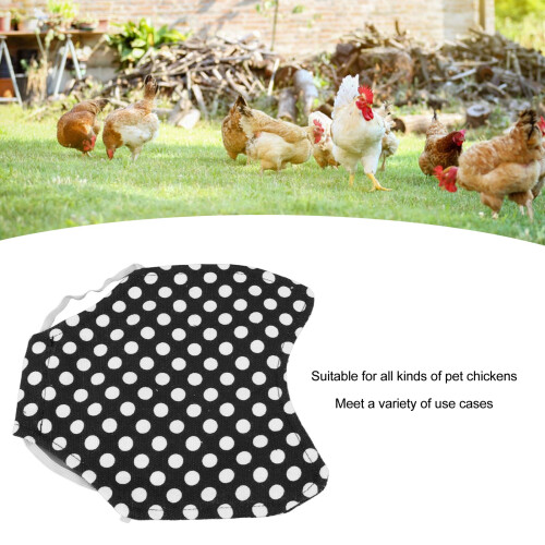 Hen Saddle Apron Double Layer Canvas Black Dot 2