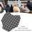 Hen Saddle Apron Double Layer Canvas Black Dot 4