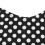 Hen Saddle Apron Double Layer Canvas Black Dot 12