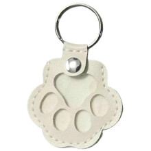 (White) Pet Fur Storage Keychain Memorial Compact Lightweight Pet Hair Keychain for Pet Lovers