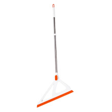 Floor Squeegee Broom with Brush for Bathroom and Shower, Fast Water Removal, Ergonomic Grip