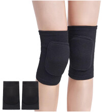 Knee Pads for Women Men Black XSmall, Impact Absorption Padding Breathable NonSlip Knee Sleeves for Volleyball Dance Basketball Training