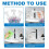 Bathroom Cleaner Spray for Quick Deep Clean, Powerful Limescale Remover Foam, Multi Surface Bathroom Use (1pcs) 3