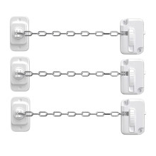 Window Restrictor Locks 3PCS Adjustable Child Safety Protection No Drill Self Adhesive Set for Home