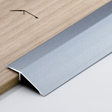Aluminum Floor Transition Strip 90cm Iron Gray Door Threshold Ramp for Smooth Carpet Tile Edge Trim