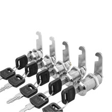 Cam Lock with Keys 20mm Metal Cabinet Locker Keyed Padlock, Durable Cylinder Right Pull Design