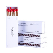 Long Wooden Matches 4 Inch Red Tip for Candles Wedding Favors, 10 Decorative Safety Boxes 200pcs