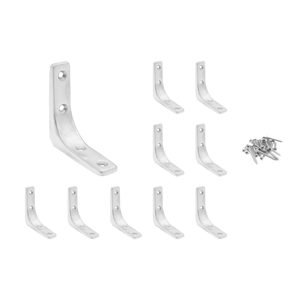 Heavy Duty L Bracket Right Angle Shelf Support, Rustresistant Metal Corner Bracket With Screws For Wall Mounted Floating Shelves 9073542036494