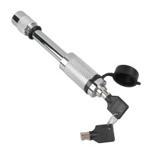 Tow Hitch Receiver Lock - White Iron, 0.5in Pin