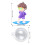 Floating Fish Tank Decoration 3cm Ball, 50cm Line 2