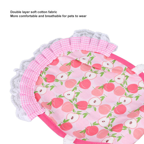 Hen Saddle Apron - Double Layer Cotton, Peach 2
