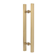 Gold Barn Door Handle 150cm Heavy Duty TwoSided PushPull Door Pull for Glass or Wooden Doors