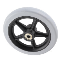 6 Inch Rubber Solid Wheelchair Caster Wheel with Nonslip Tread for Disabled Walker and Mobility Aid