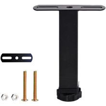 Adjustable Furniture Legs 18cm Metal Bed Frame Support Legs with Noise Reduction and Floor Protection Base