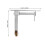 Fire Door Coordinator Automatic Double Door Closer Adjustable Metal Hardware for Coordinated Closing System 2