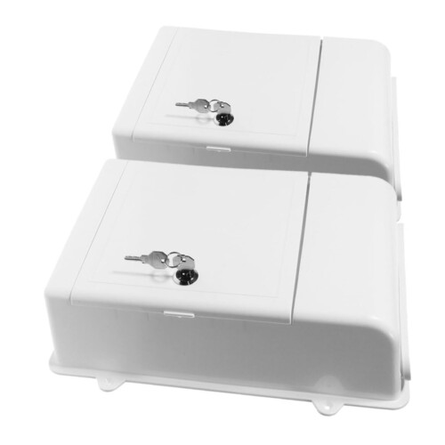 Large Capacity Wall Mounted Suggestion Box Set, Rainproof White Mail Box for Office and Community Use