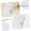 Large Capacity Wall Mounted Suggestion Box Set, Rainproof White Mail Box for Office and Community Use 3