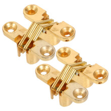 2pcs Silent Door Hinges Durable Zinc Alloy Adjustable Corner Design for Bathroom and Cabinet Doors