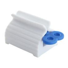 Toothpaste Squeezer and Tube Wringer with WasteReducing Roller Design, Plastic Manual Dispenser for Bathroom, Blue