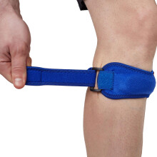 Patella Knee Strap 2Pack Adjustable Brace for Patellar Tendonitis Pain Relief and Sports Support (Blue)