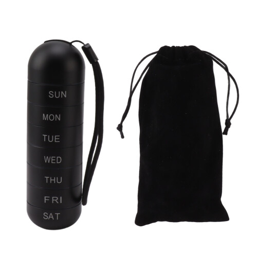 Weekly Medicine Container: 7 Compartments 15x4.4cm 2