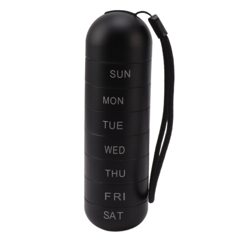 Weekly Medicine Container: 7 Compartments 15x4.4cm