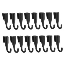 16pcs Plastic Bathroom Hooks Over the Door Towel Hooks for Kitchen Rack SpaceSaving Tool Installation