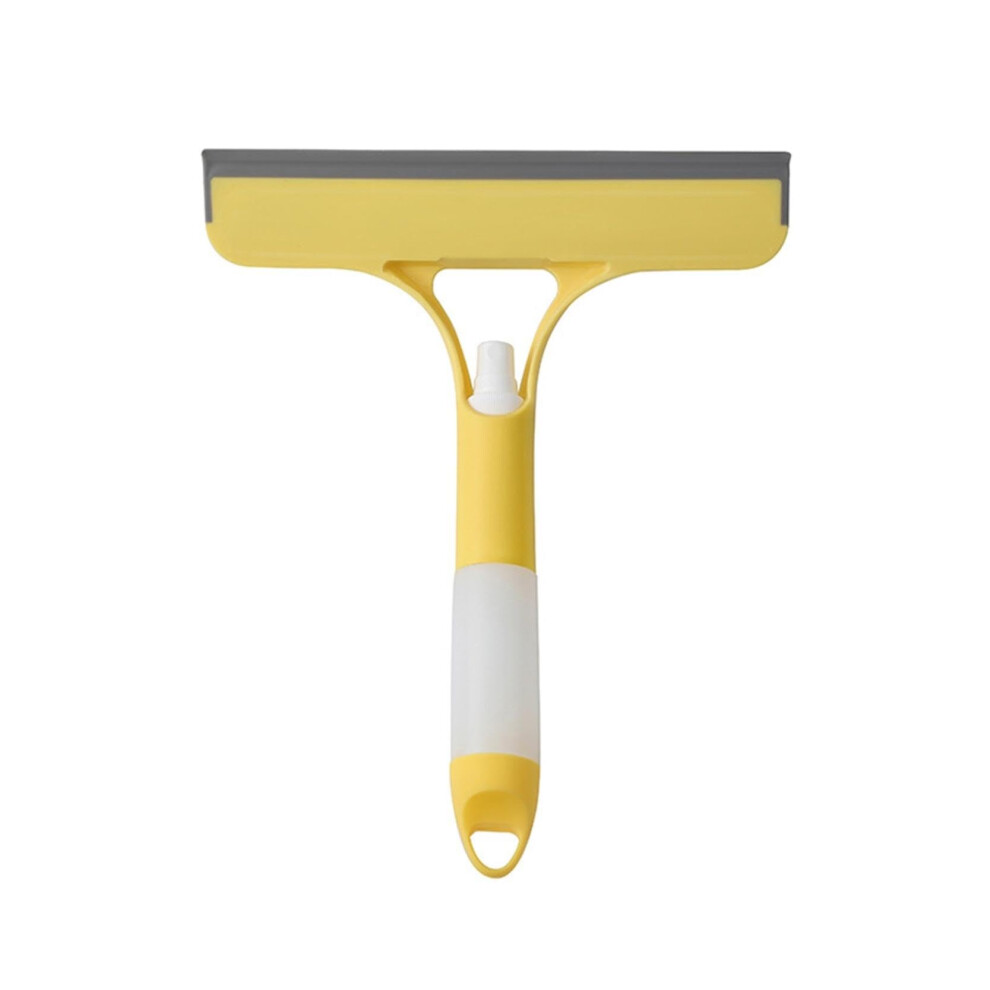 3In1 Window Squeegee With Detachable Spray Bottle, 10Inch Streak Glass Cleaning Tool For Shower Door, Mirror, Car Windshield (Yellow) Yellow 9330225367345