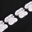 Roller Blind Chain Connector 10 Pack White Plastic Bead Joiners Easy Snap Connection for Quick 2