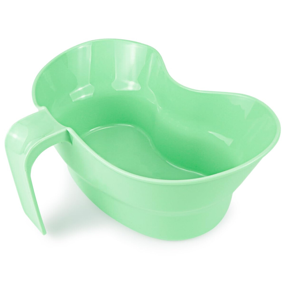 Emesis Basin,Vomit Basin Cup Plastic Mouthwash Cup with Hanging Handle Graduated Kidney Shaped Bowl Oral Care Accessories for Bedridden Patient