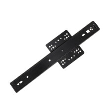 Heavy Duty Full Extension Ball Bearing Drawer Slides 2pcs Black Side Mount Cabinet Rails Smooth Silent Sliding