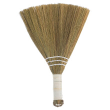 Handheld Straw Broom for Home Cleaning, Natural Vietnamese Whisk Broom with Ergonomic Grip