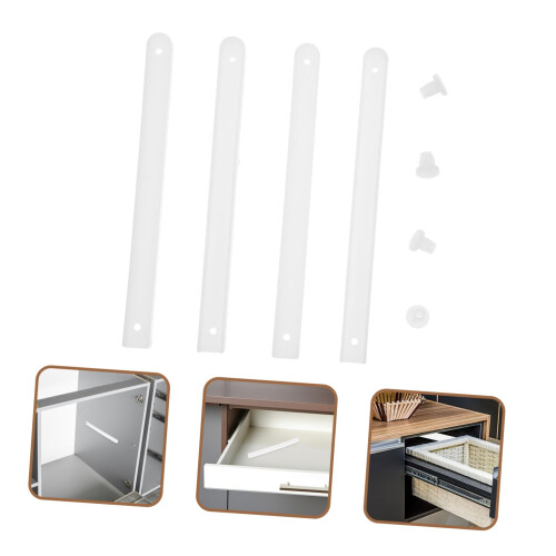 2 Sets Heavy Duty Cabinet Drawer Slides Bottom Mount Smooth Gliding Low Noise Easy Replacement 1