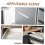 2 Sets Heavy Duty Cabinet Drawer Slides Bottom Mount Smooth Gliding Low Noise Easy Replacement 5