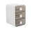 Lightweight Portable Desktop Organizer Drawer for-White small 1