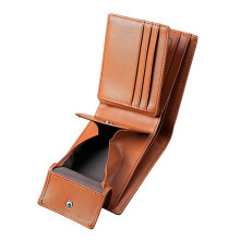Fold Men Wallet Blocking Protection Practical PU Material-brown