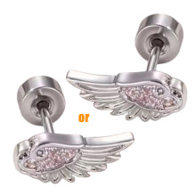 Stylish Feather Like Ear Cuff Jewelry for Daily Wear-Pink