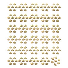 Pack of 100 Multi Purpose Alloy Cap Charm for-2026 Ancient Gold