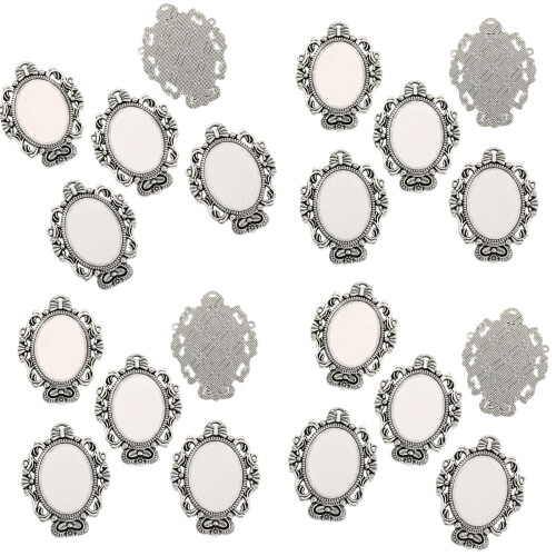 Easy to Use Alloy Gemstones Base for Handcrafted-Ancient Silver