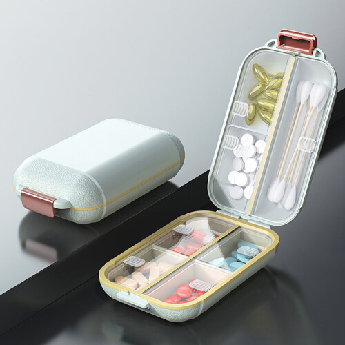Weekly Pills Box For Elderly Chronic-Light shirt green small 2