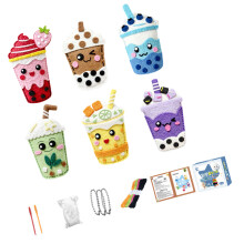 Kids Sewing Toy Set Featuring Round Tip Safety Needle Animal-C